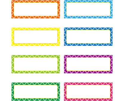 40 Pieces Magnetic Dry Erase Labels 3 X 1.2 Inch Name Plate Labels Writable Flexible Magnet Name Tags Sticky Labels and Stickers