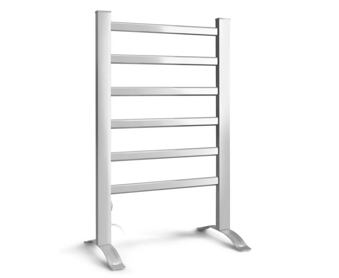 Electric Heated Towel Rail Rack 6 Bars Freestanding Clothes Dry Warmer